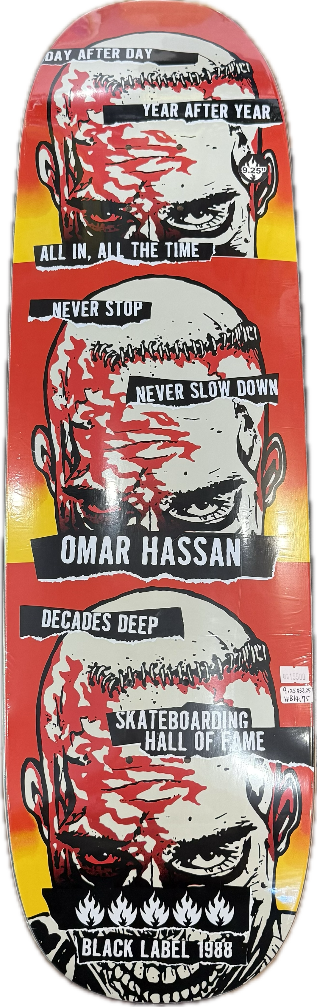 【BLACK LABEL】 OMAR HASSAN PRO DECK 9.25