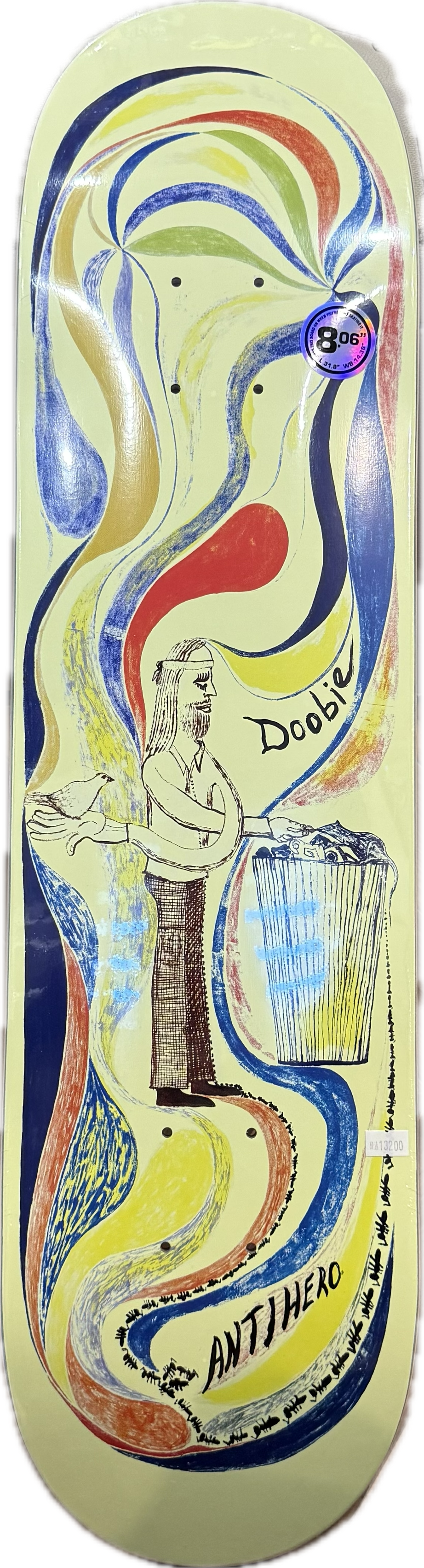 【ANTIHERO】 DOOBIE PRO DECK 8.06