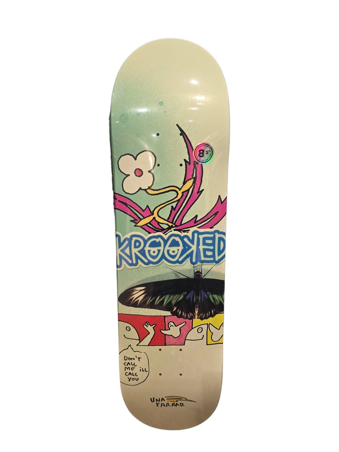KROOKED 8.5" x 31.85" UNA BUTTER FLY CALL - LINKUP SKATEBOARD SHOP