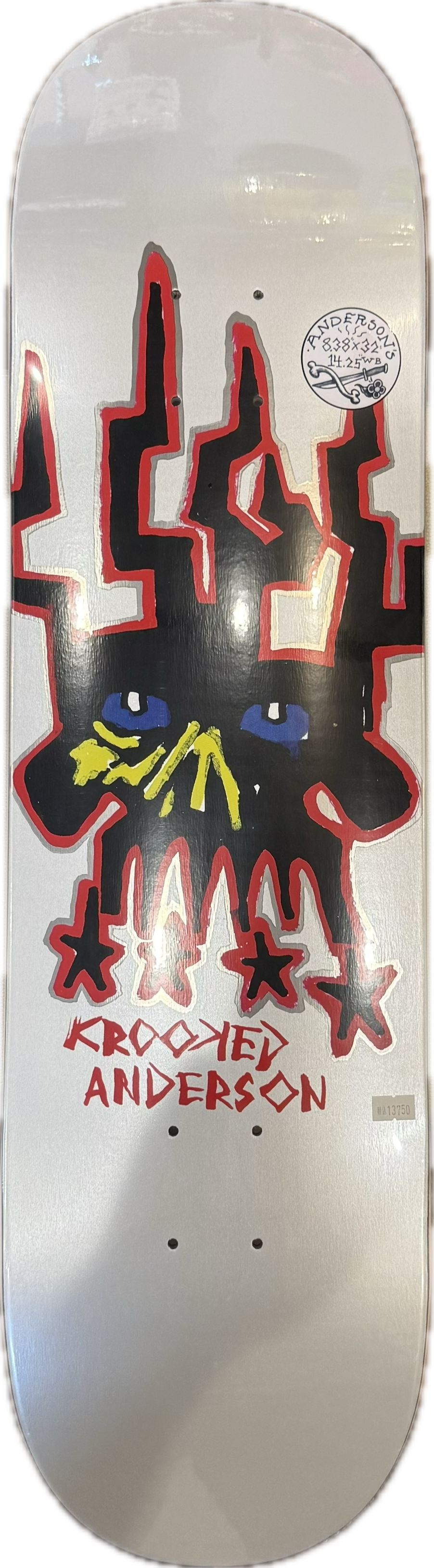 【KROOKED】 ANDERSON SKULLKING DECK 8.38