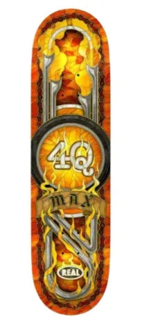 REAL MAX SCHAAF 4Q CONDITIONING 8.5" リアル マックス・シャーフ スケートボード デッキ - LINKUP SKATEBOARD SHOP