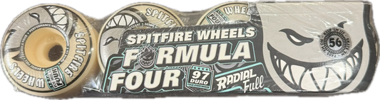 SPITFIRE WHEELS FORMULA FOUR 97DURO RADIAL FULL 56mm - LINKUP SKATEBOARD SHOP