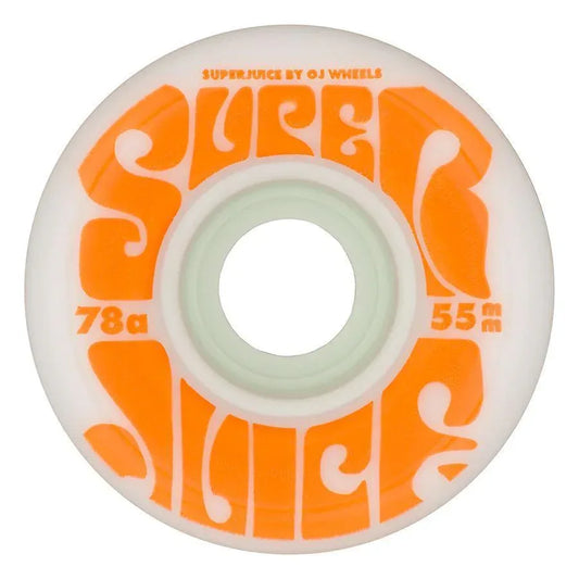 oj wheels mini super juice 55mm 78a white - LINKUP SKATEBOARD SHOP