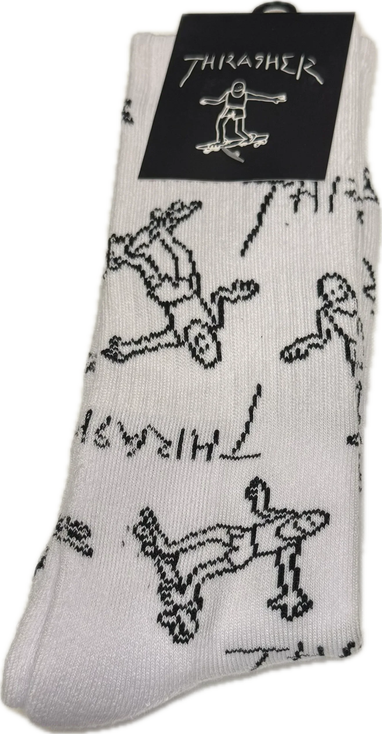 THRASHER ソックス　GONZ LOGO WHITE - LINKUP SKATEBOARD SHOP