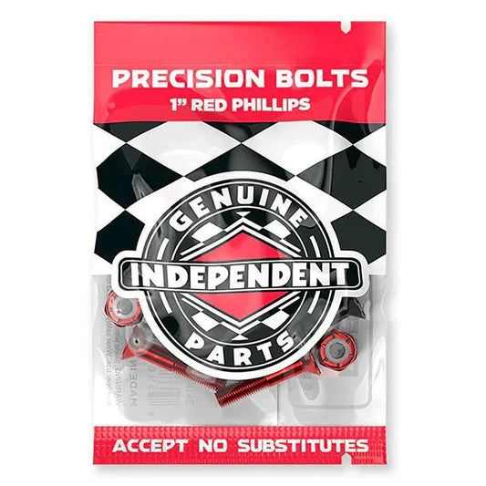 independent bolts red phillips 1" - LINKUP SKATEBOARD SHOP