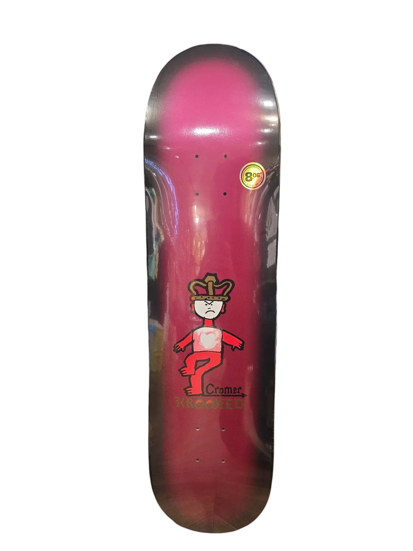 KROOKED 8.06" x 31.8" CROMER MAD KING - LINKUP SKATEBOARD SHOP