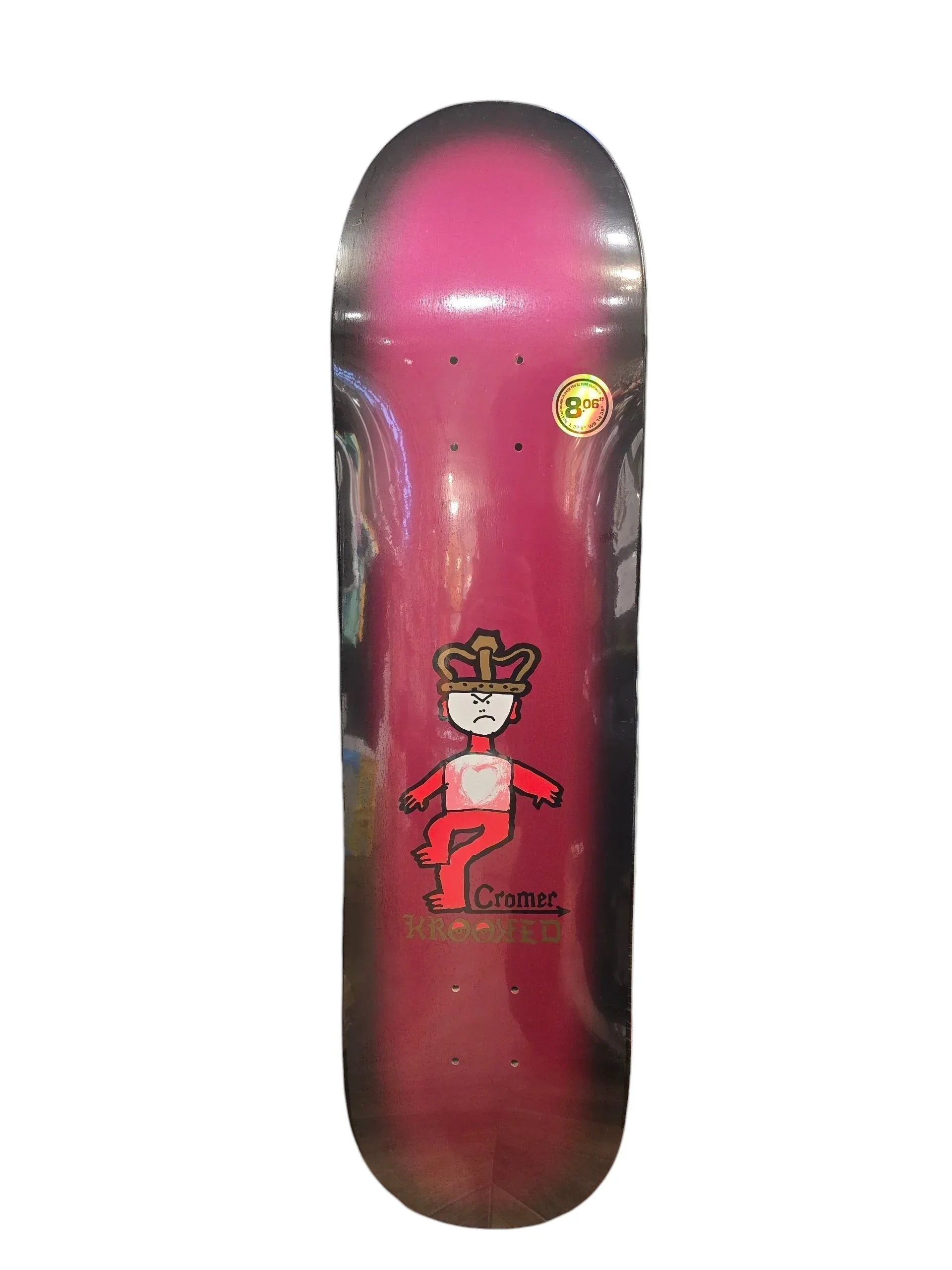 KROOKED 8.06" x 31.8" CROMER MAD KING - LINKUP SKATEBOARD SHOP