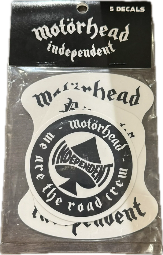 Pack of 5 Assorted Mot?rhead x Independent Stickers - LINKUP SKATEBOARD SHOP