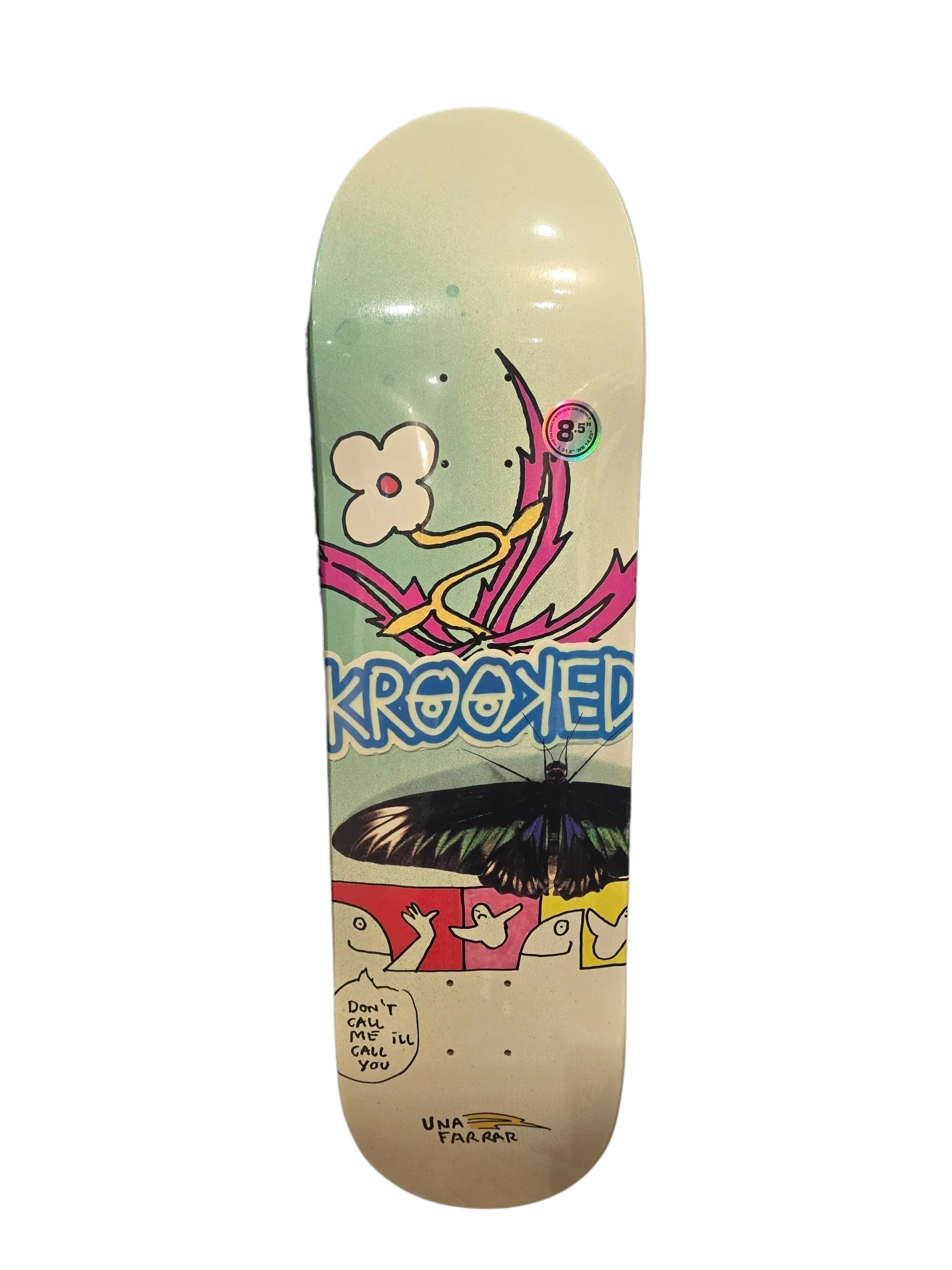 KROOKED 8.5" x 31.85" UNA BUTTER FLY CALL - LINKUP SKATEBOARD SHOP