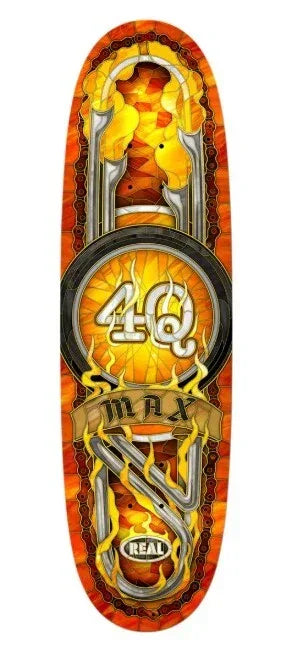 REAL MAX SCHAAF 4Q CONDITIONING 9.1" リアル マックス・シャーフ スケートボード デッキ 9.1インチ - LINKUP SKATEBOARD SHOP