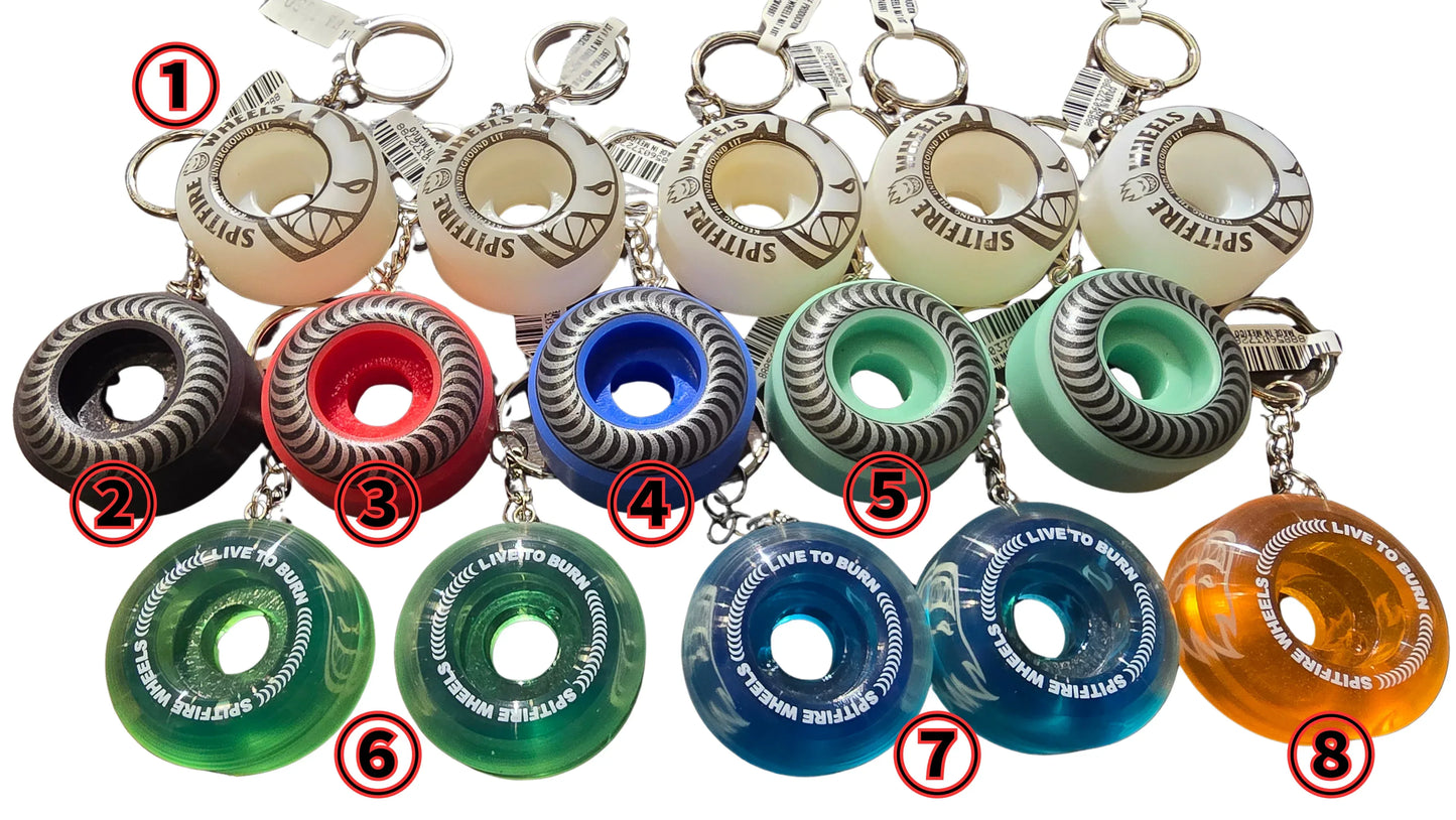 SPITFIRE (スピットファイア) WHEEL KEYRING スケートボード ウィール キーホルダー [全8タイプ] - LINKUP SKATEBOARD SHOP